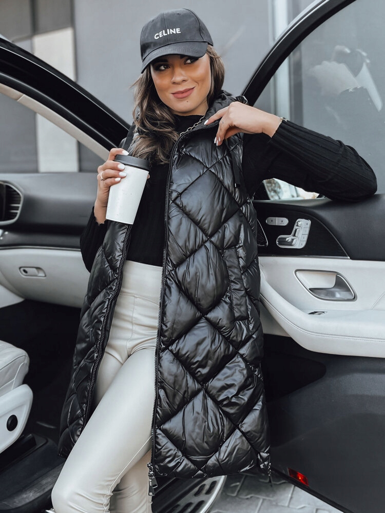 PIKOWANA KAMIZELKA DAMSKA BEZRĘKAWNIK Z KAPTUREM roz. XL Płeć kobieta