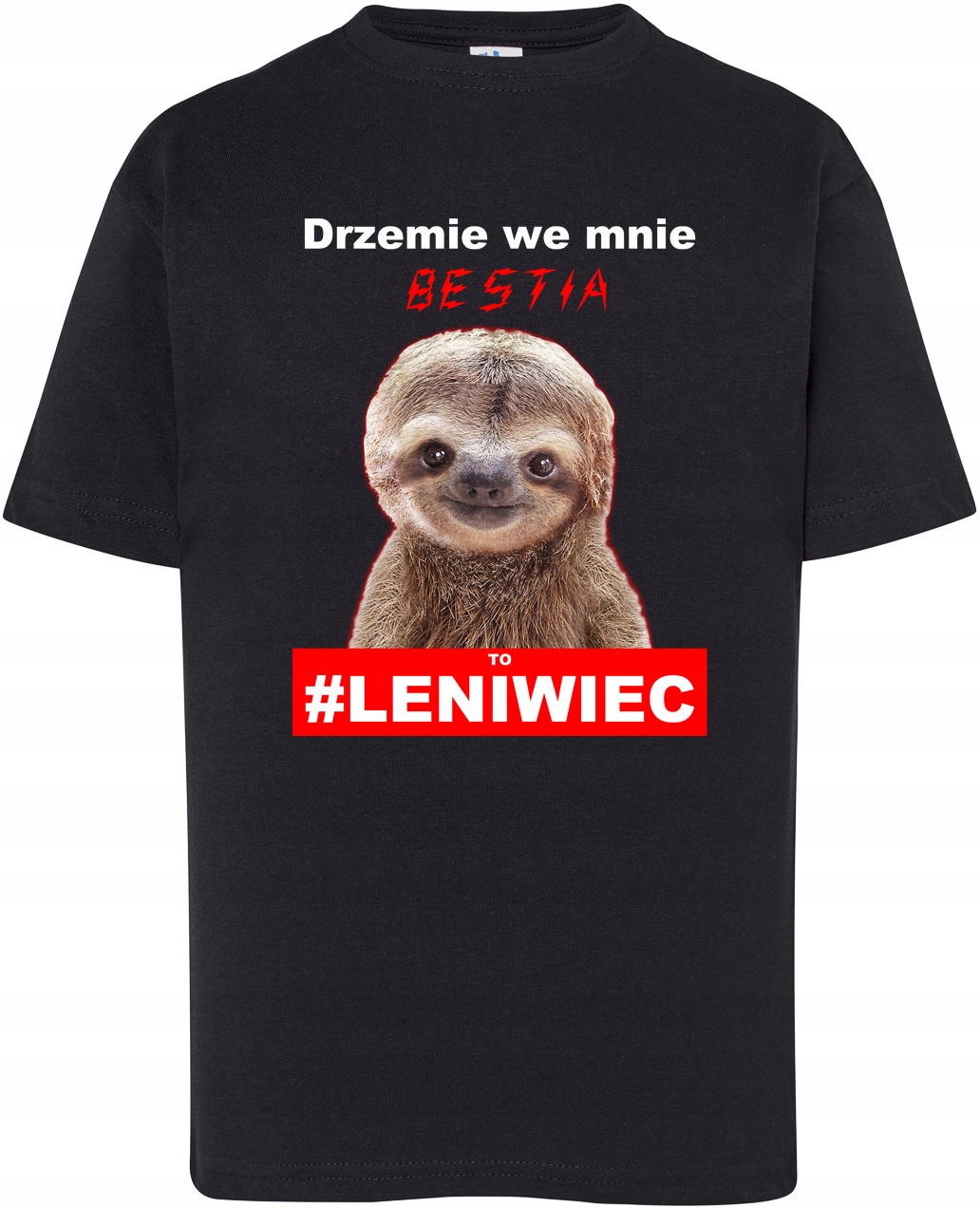 

Koszulka Drzemie We Mnie Bestia Leniwiec 146/152