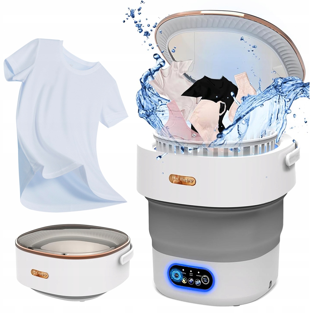 Pralka turystyczna Wirnikowa Z Wirówką mini przenośna 12L 24W