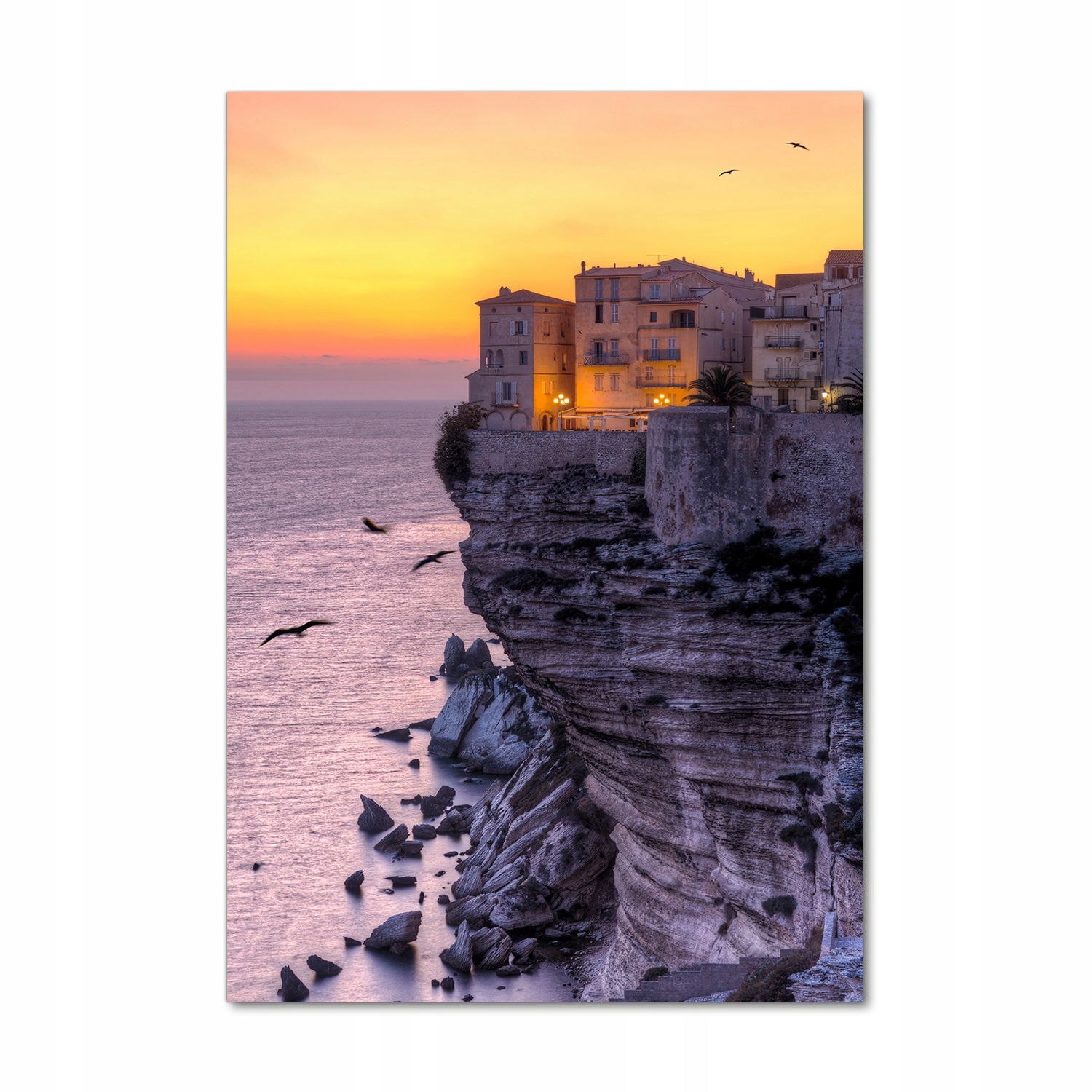 

Foto obraz akryl do salonu Domy na klifie 70x100cm