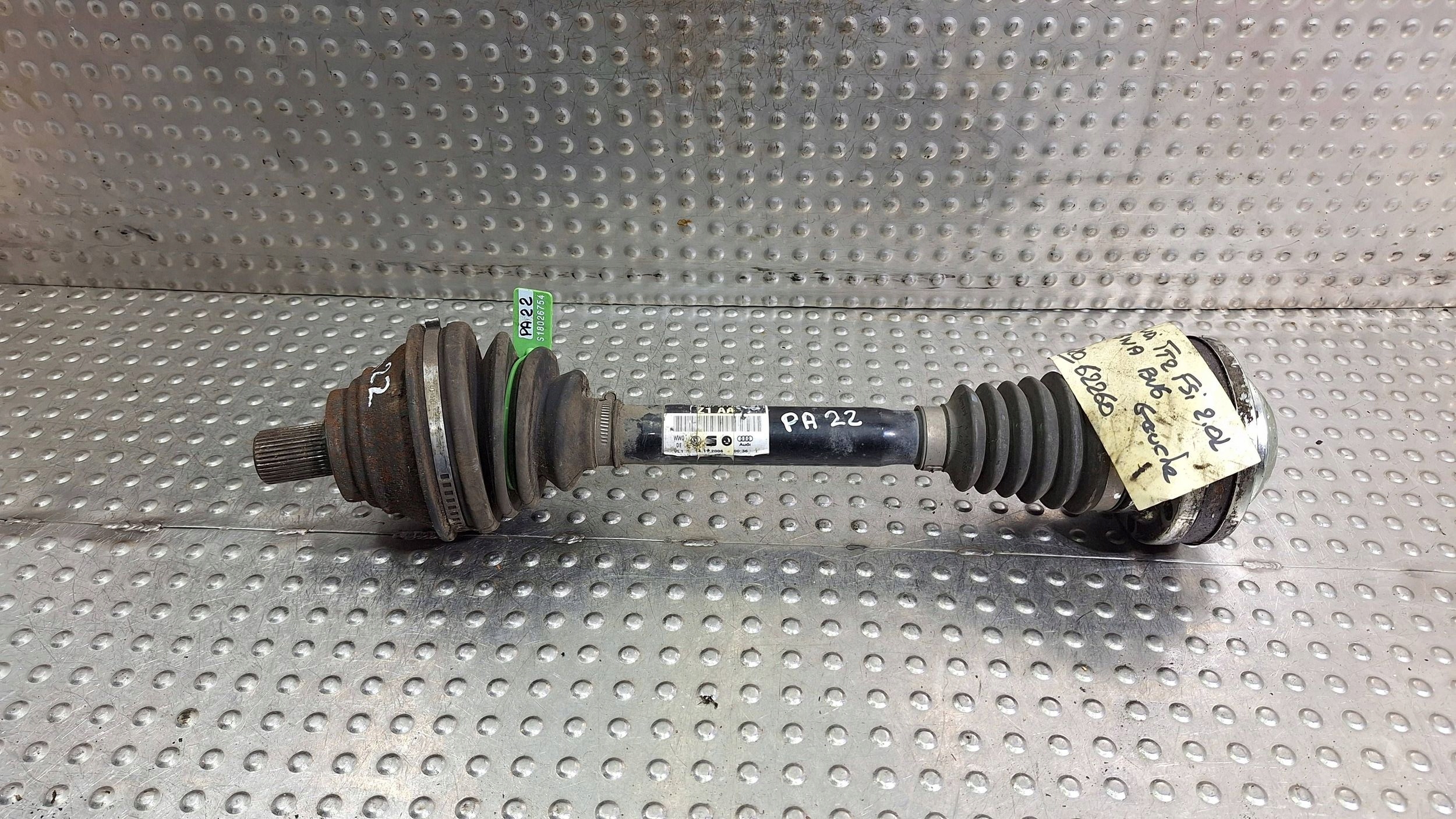 semi-axis left front 8J0407271AA AUDI TT 8J 2.0 TFSI BWA