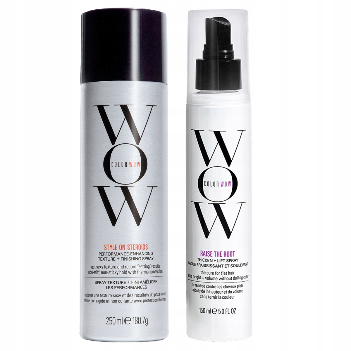 Color Wow zestaw na objętość Style on Steroids 250ml Raise The Root 150ml