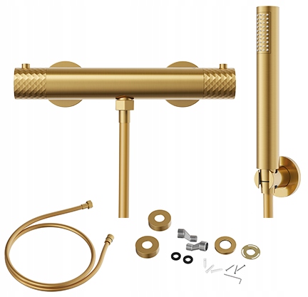 Termostatická sprchová batéria, zlatý kohútik Glami, termostat, slúchadlá