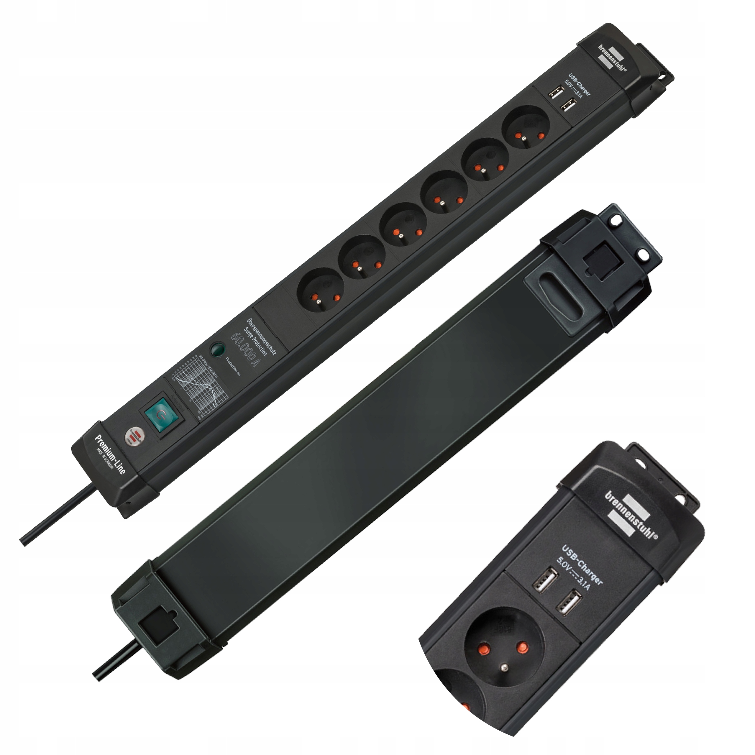 

Listwa zasilająca przeciwprzepięciowa 6g 2x Usb