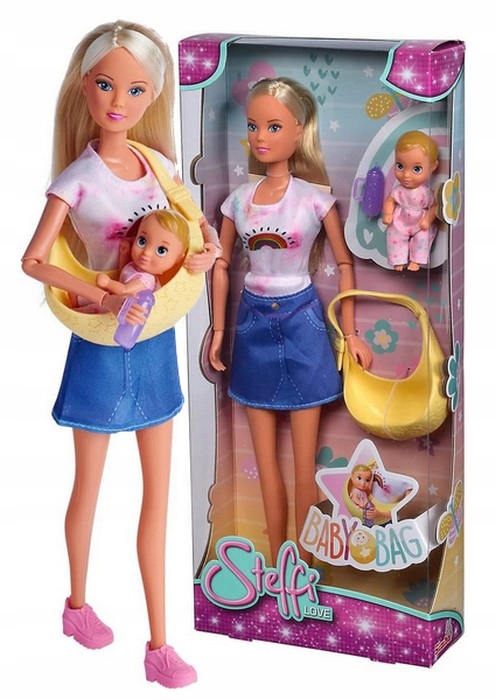 

Lalka Steffi Z Bobaskiem w chuście