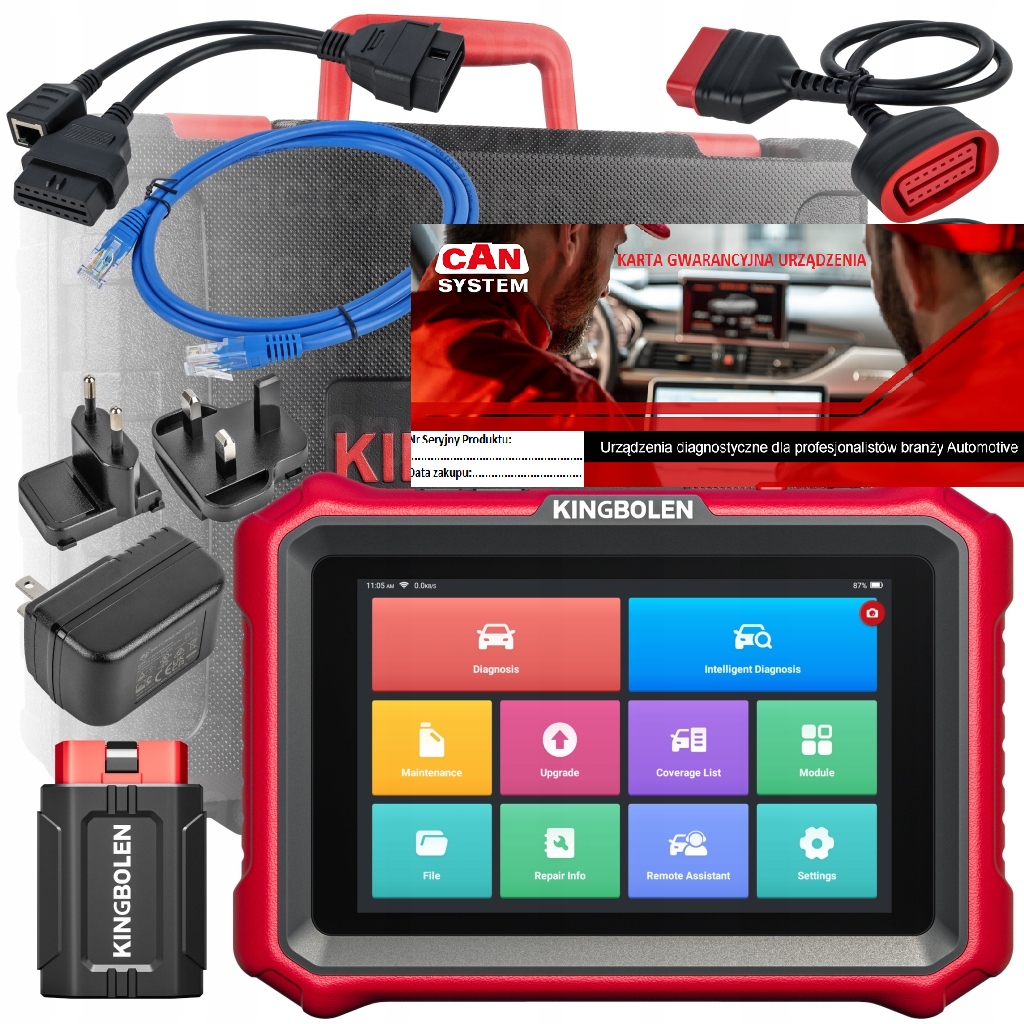 Kingbolen K8 Pro Diagnostický Nástroj 24 mesiacov update Full poľština