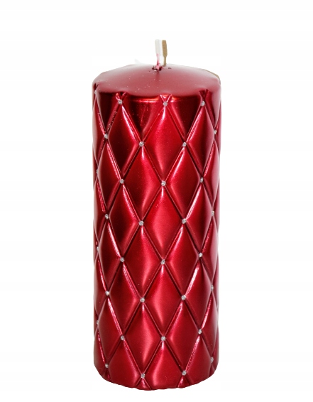 

Świeca Florencja Pikowana Bordowa H18cm