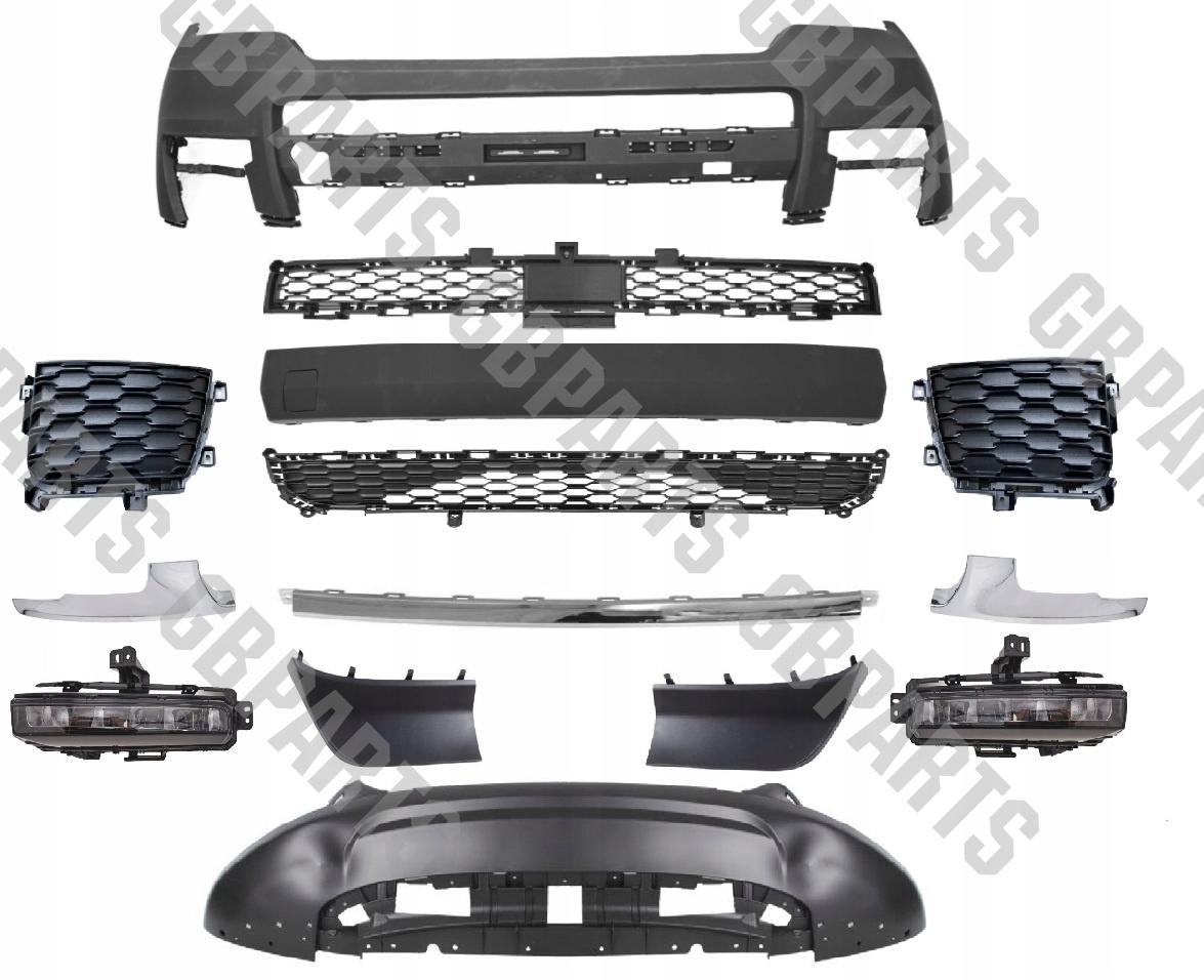 Nárazník Nahoru Dolů Halogeny Mřížky Krytky Jeep Grand Cherokee Wl 2021-