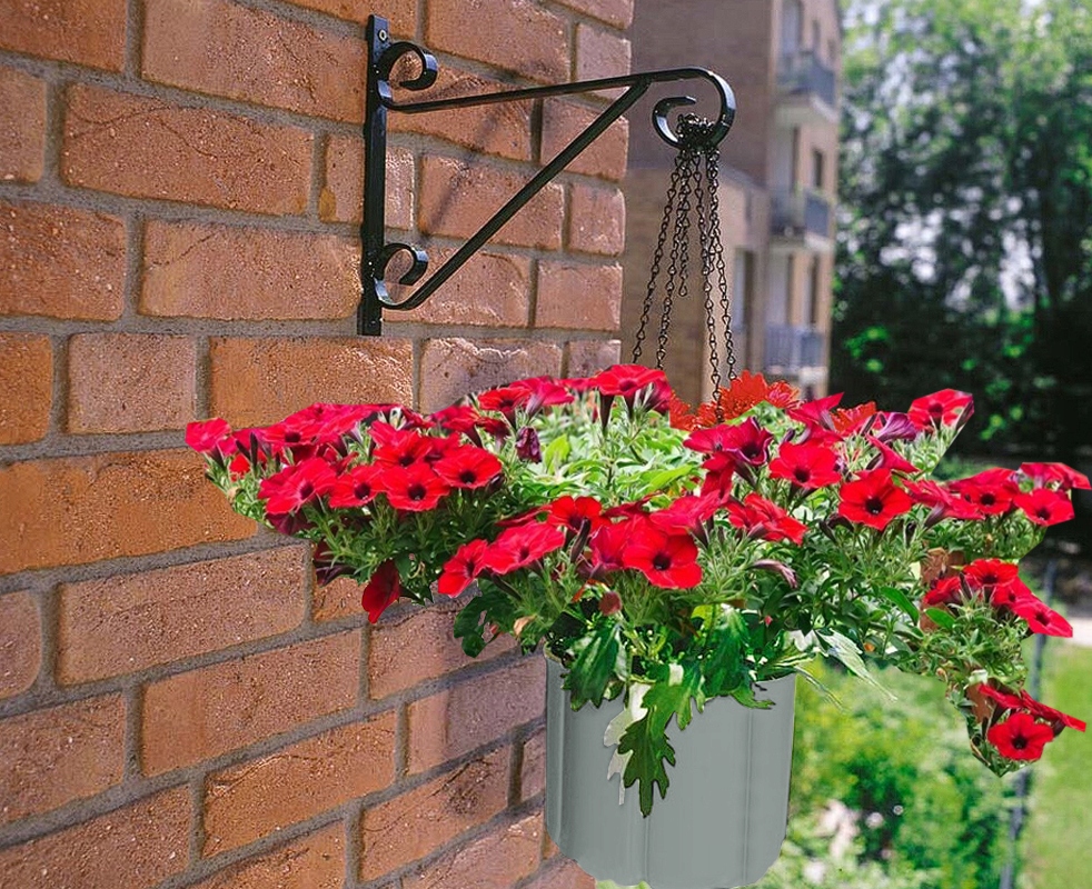 Hak na doniczki balkonowe ścienny do doniczki balkonowej WIESZAKI 5 SZT Marka inna