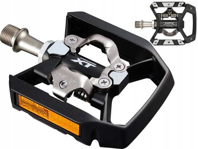 Cyklistické pedály Spd Flat Shimano Xt T8000 bloky