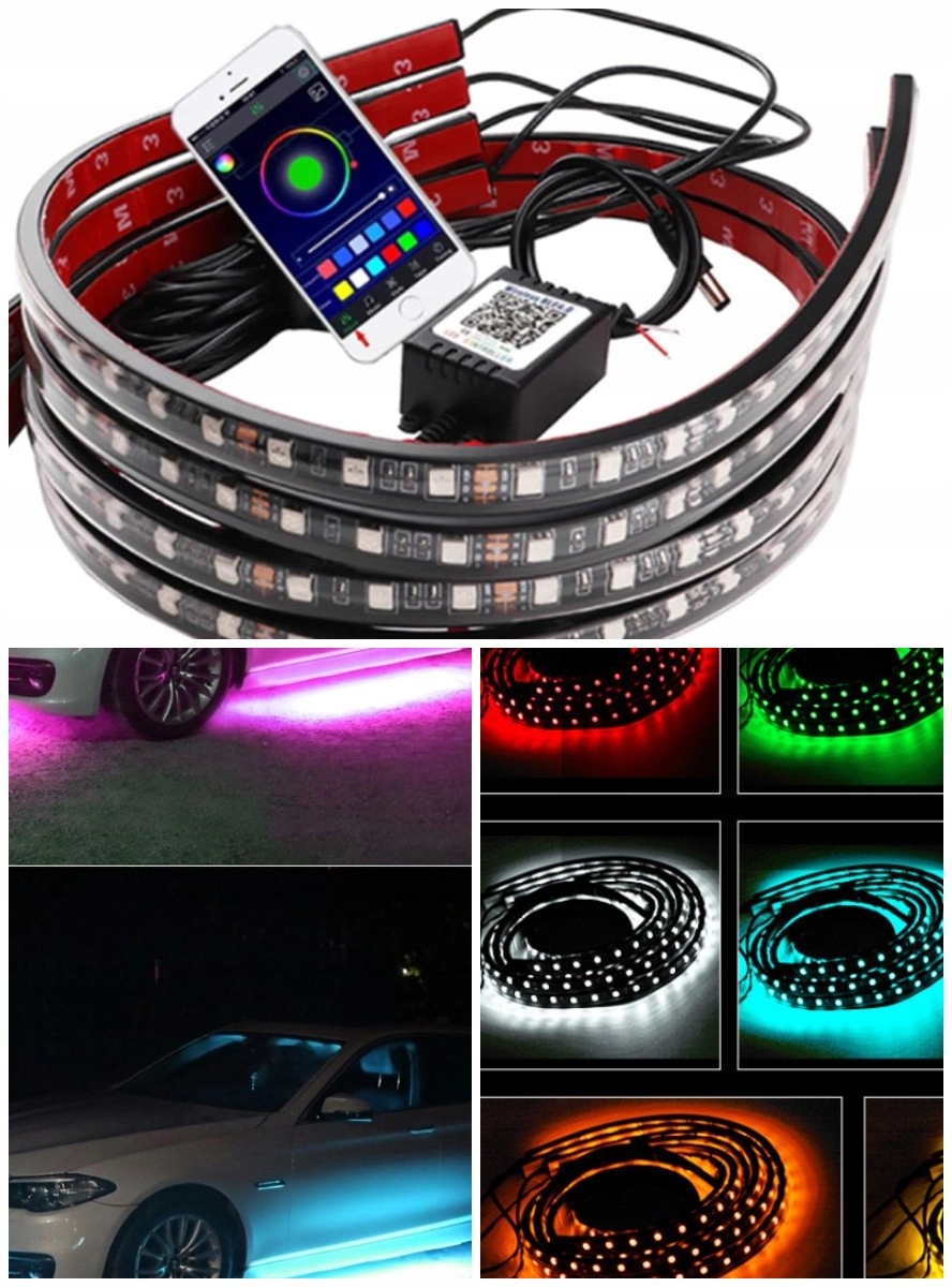 Освітлення шасі LED RGB неонові вогні Тюнінг