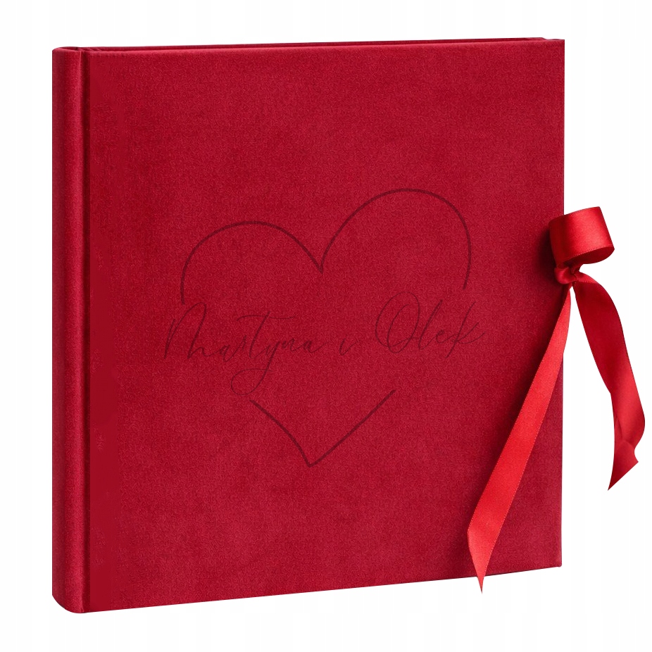 Album na zdjęcia welurowy Dzień Kobiet Rocznica Ślub Dowolne imiona