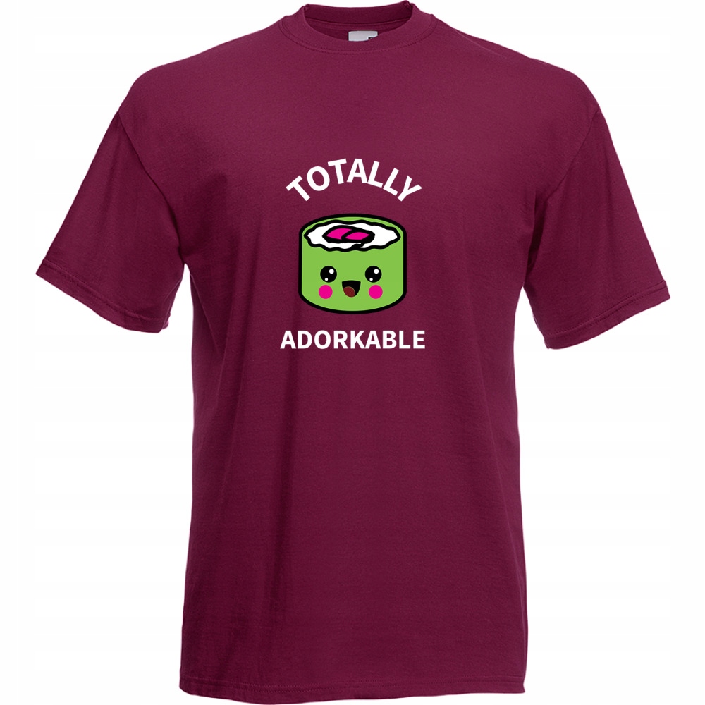 

Koszulka adorkable sushi urocze kawaii L burgund