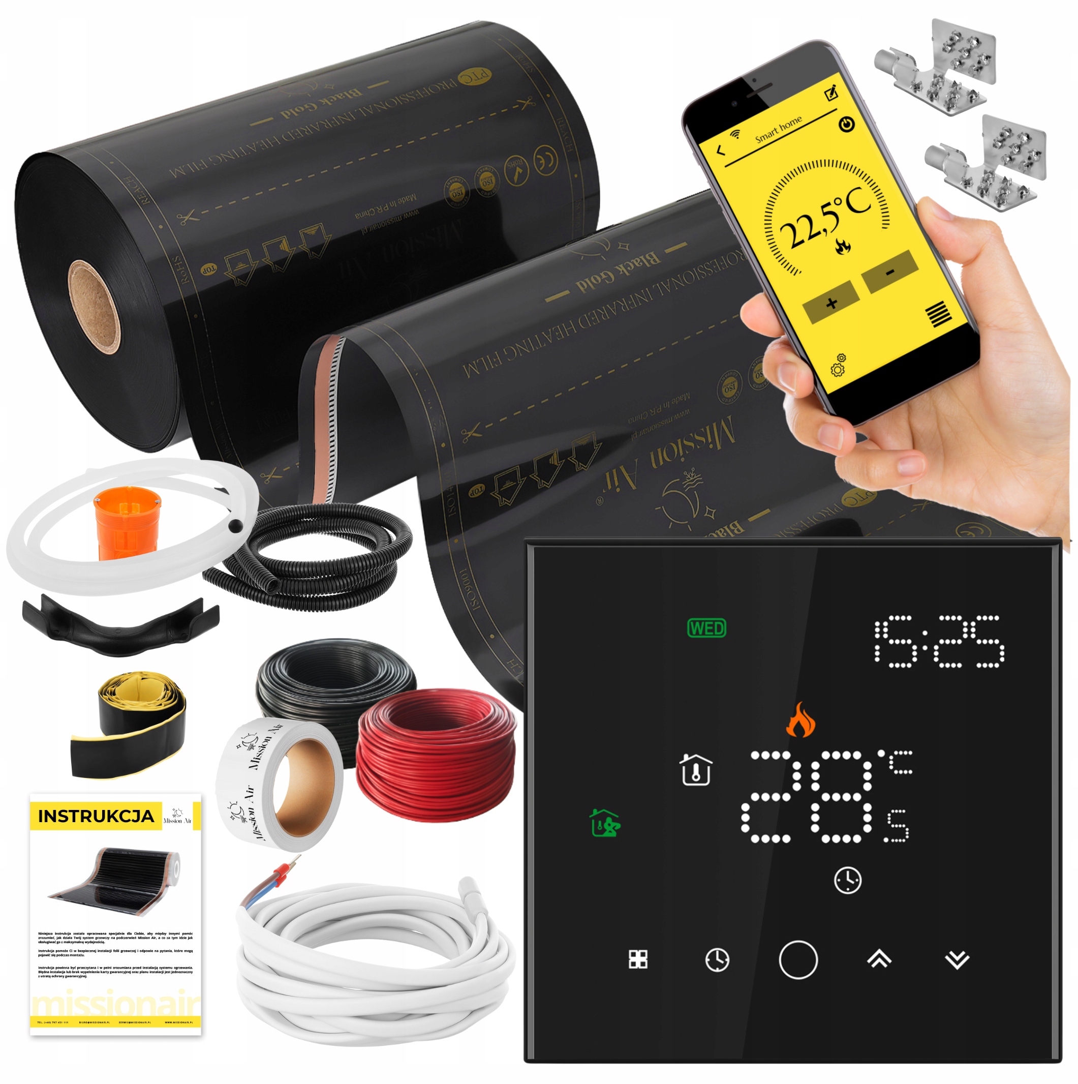 Set Fólia vyhrievacia podložka Infračervená 2 m² 160 W