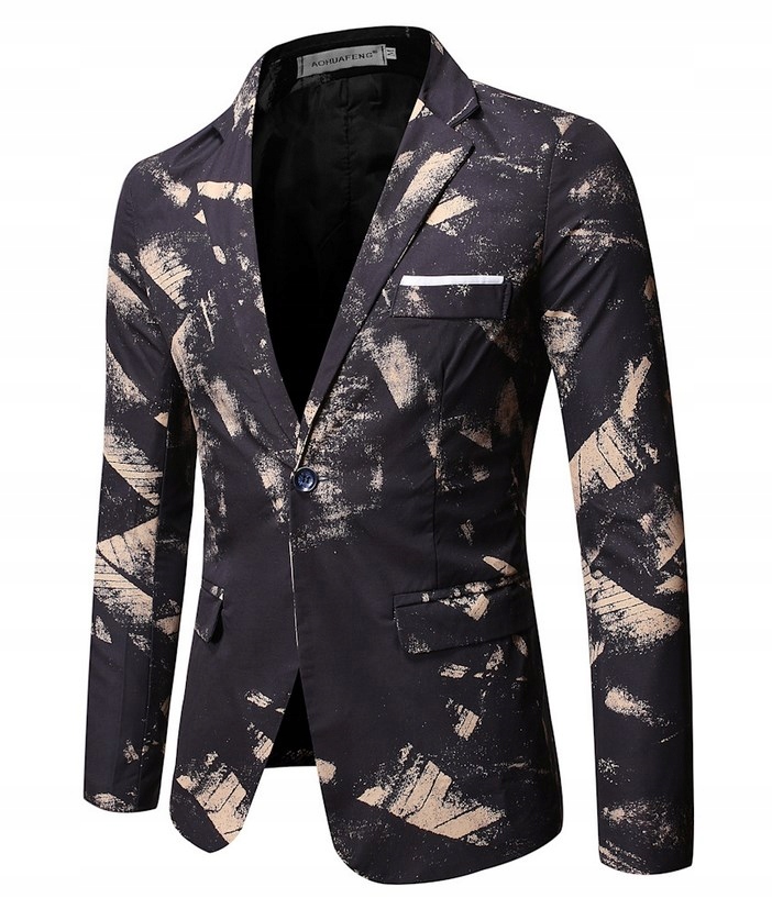 MĘSKA MARYNARKA BLEZER W ORYGINALNY WZÓR Fason brak informacji