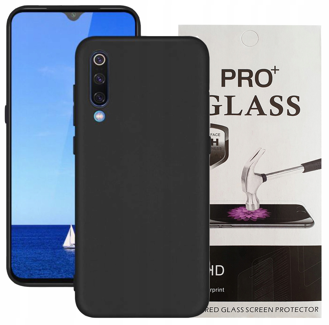 

Etui Silikonowe Case Do Xiaomi MI9 Se Szkło 9H