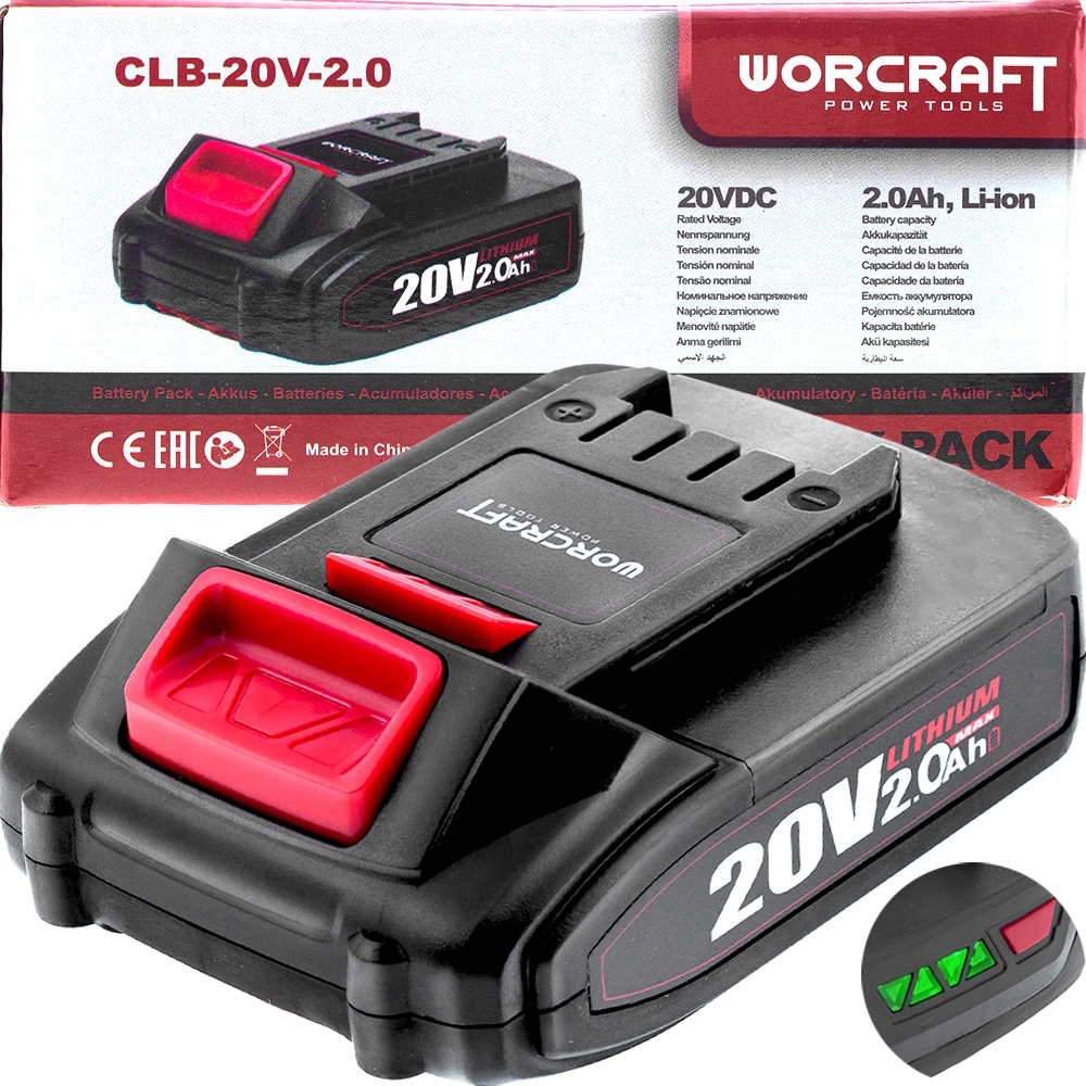 Akumulator LI-ION Worcraft CLB-20V-2.0HC 20V 2000mAh One For All
