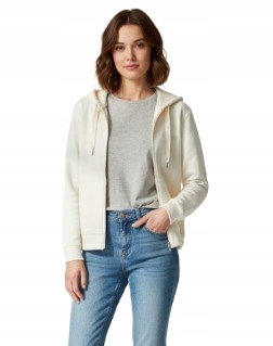 Guess Krémová Dámská Mikina S S Kapucí A Kapsy Dlouhý Rukáv S 2CA