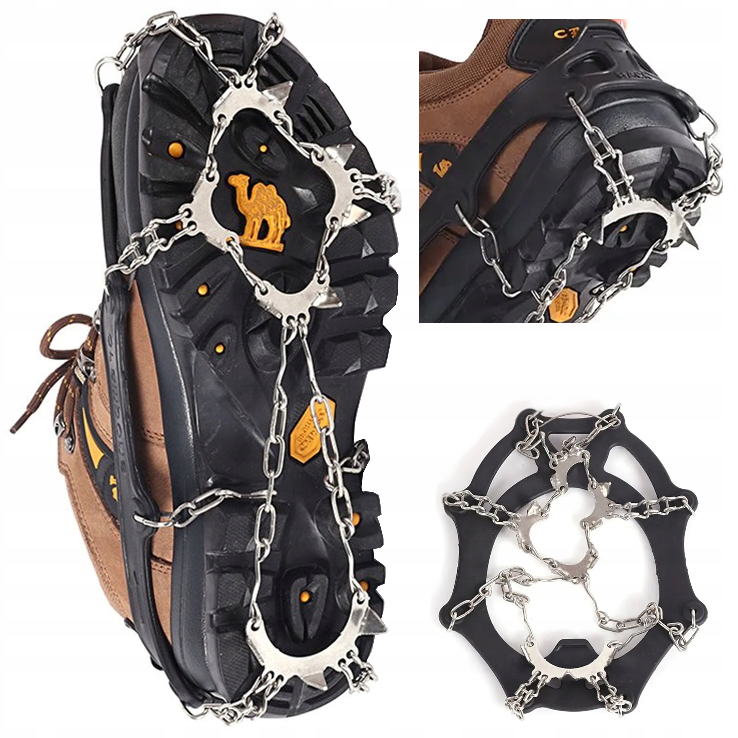 

Raki Na Buty Łańcuchy Kolce Antypoślizgowe r.28-32