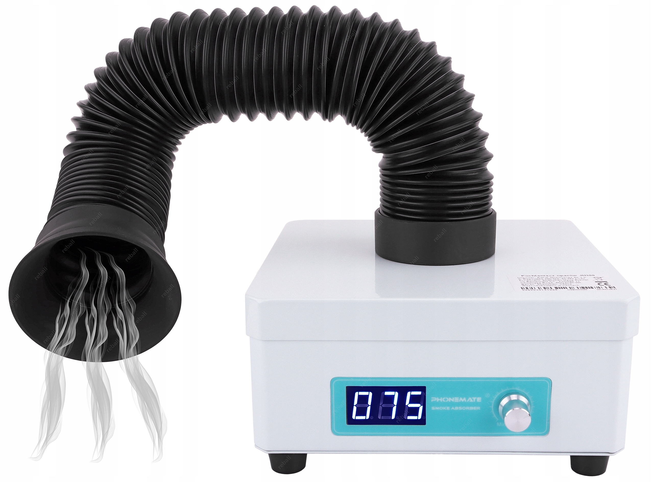 RAMIĘ RURA SSĄCA DO POCHŁANIACZA OPARÓW DYMU PHONEMATE JH300 + DYSZA Marka Reball