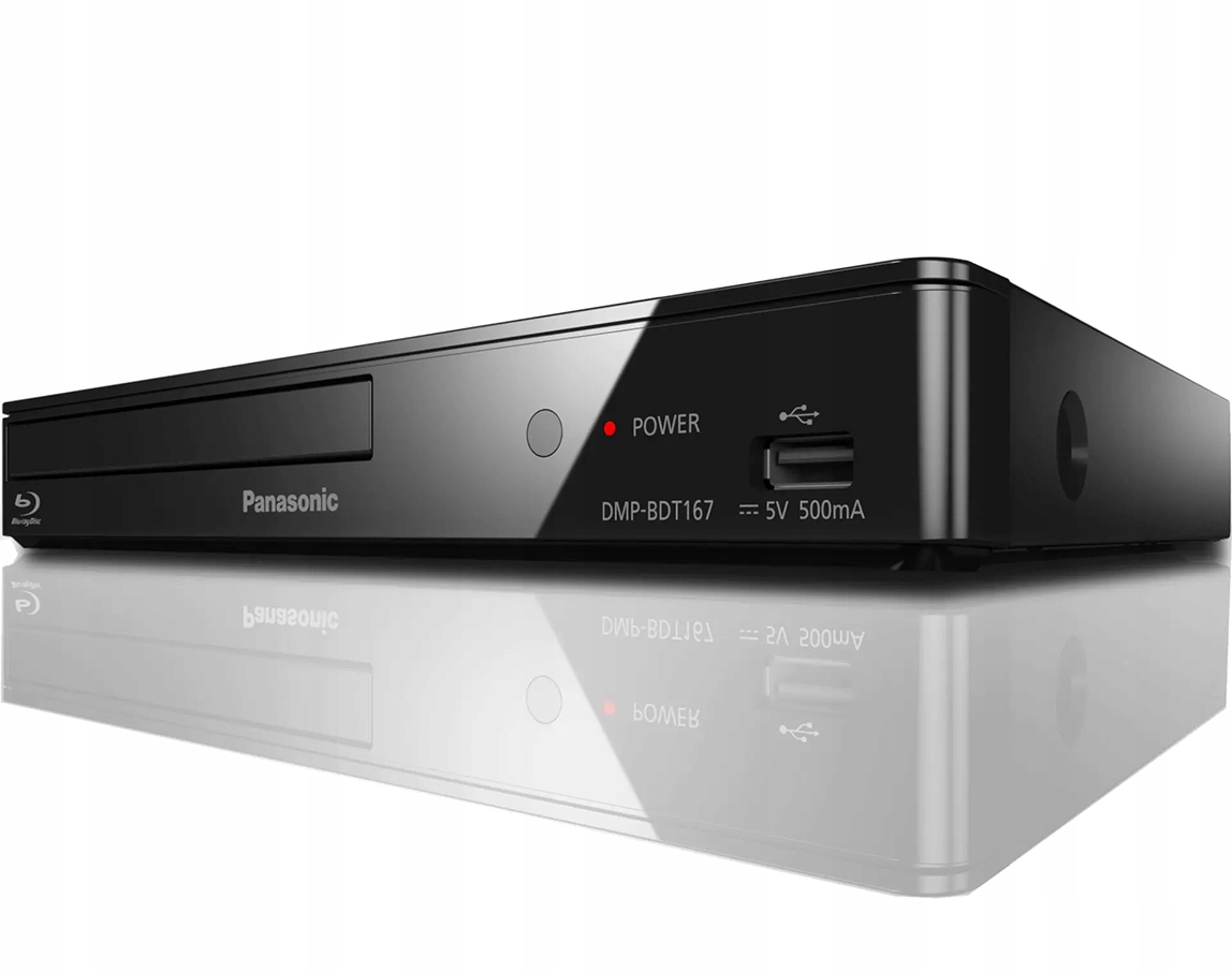 PANASONIC DMPBDT167 BLU-RAY DVD CD USB HDMI YOUTUBE NETFLIX PILOT