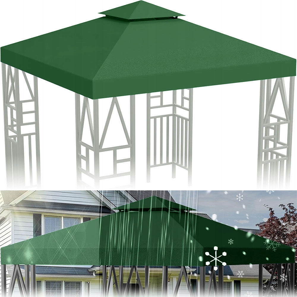 Náhradní krytina 3x3 m stan střecha zastřešení do stanu zahradní pavilon