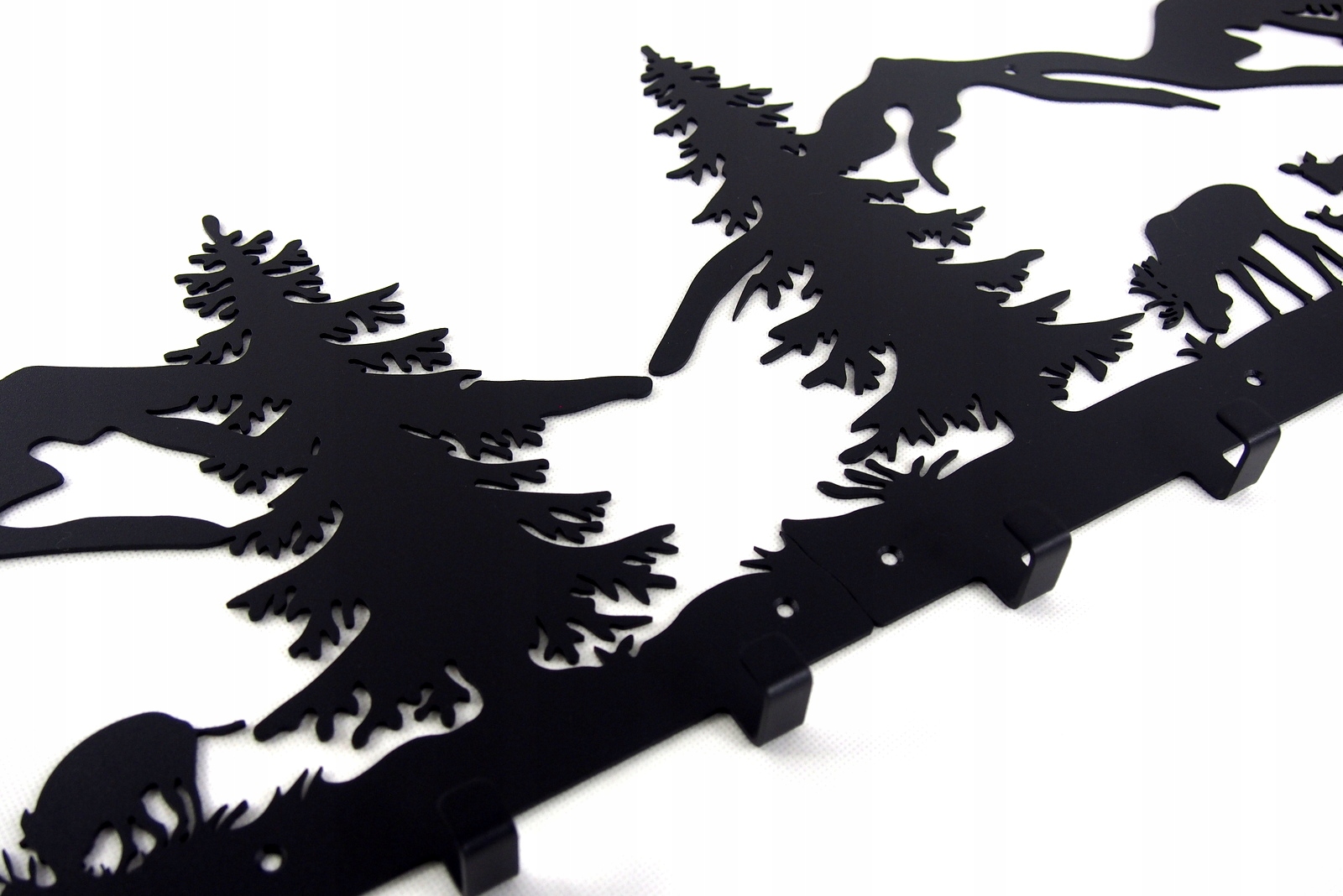 Wieszak ścienny na ubrania klucze Łosie Las Puzzle Głębokość mebla 2.5 cm