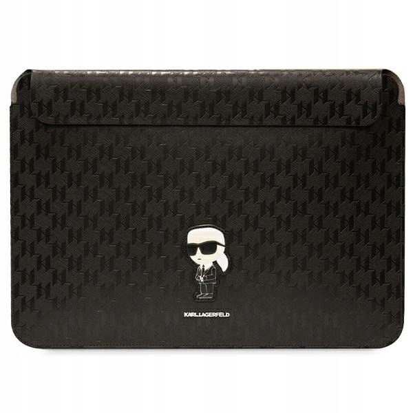 Obal Karl Lagerfeld Saffiano Monogram Ikonik na notebook 16" čierny