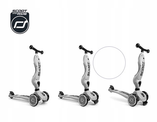 SCOOTANDRIDE 2w1 Jeździk i hulajnoga Kiwi+kask Kolor Zielony