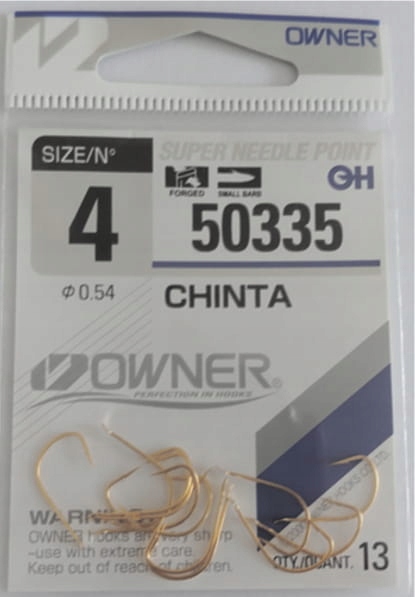 Haczyki Owner 50335 CHINTA/rozm.4/13szt.