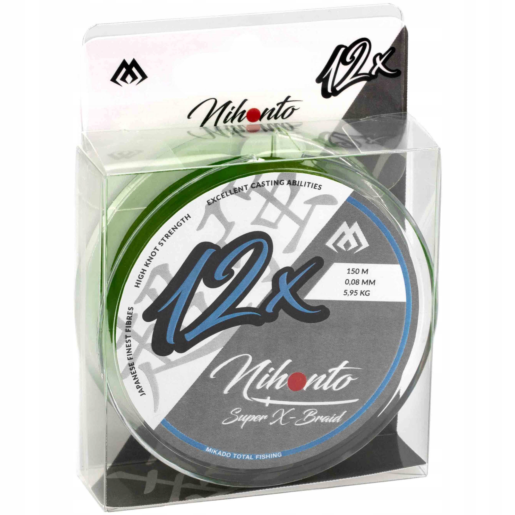 Plecionka Mikado Nihonto X braid 0.20mm 18.5kg 150m Ciemny Zielony