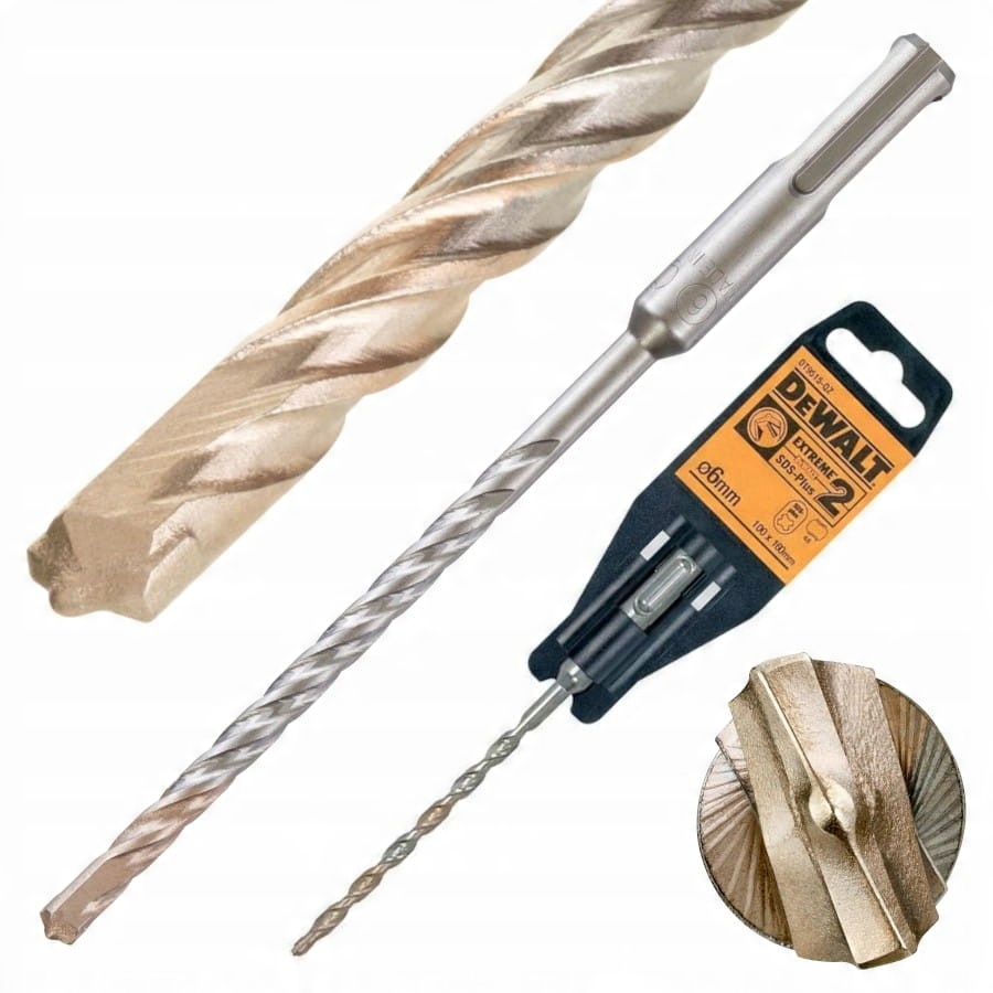 

Wiertło udarowe do betonu 6mm Sds+ DeWalt DT9516