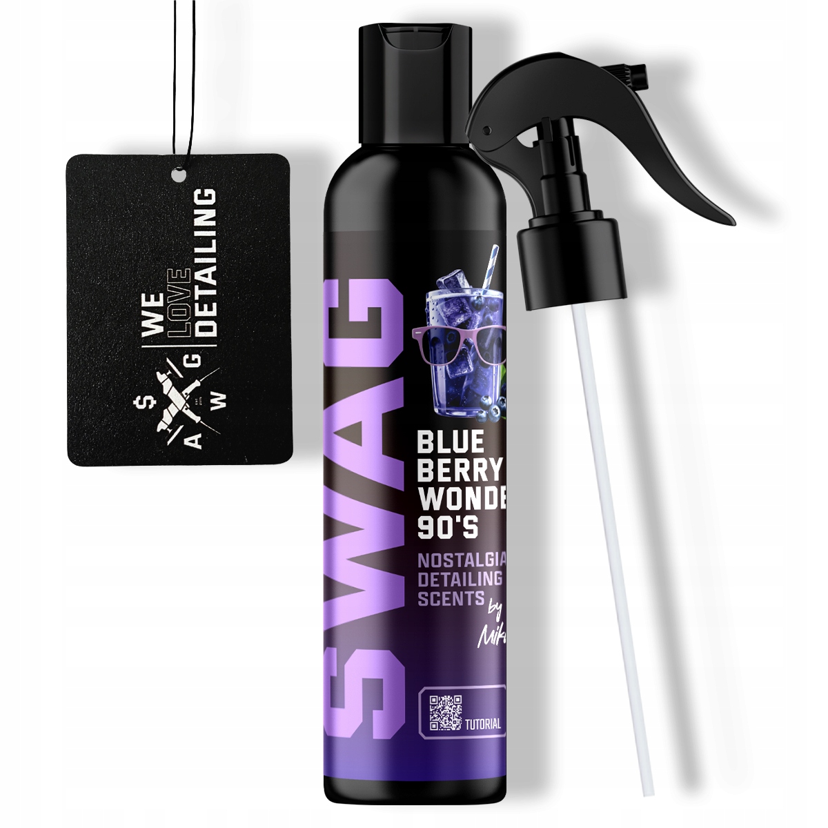 Swag Blueberry Wonder 90's 150ml Zapach do Auta Zawieszka Borówka, Słodki