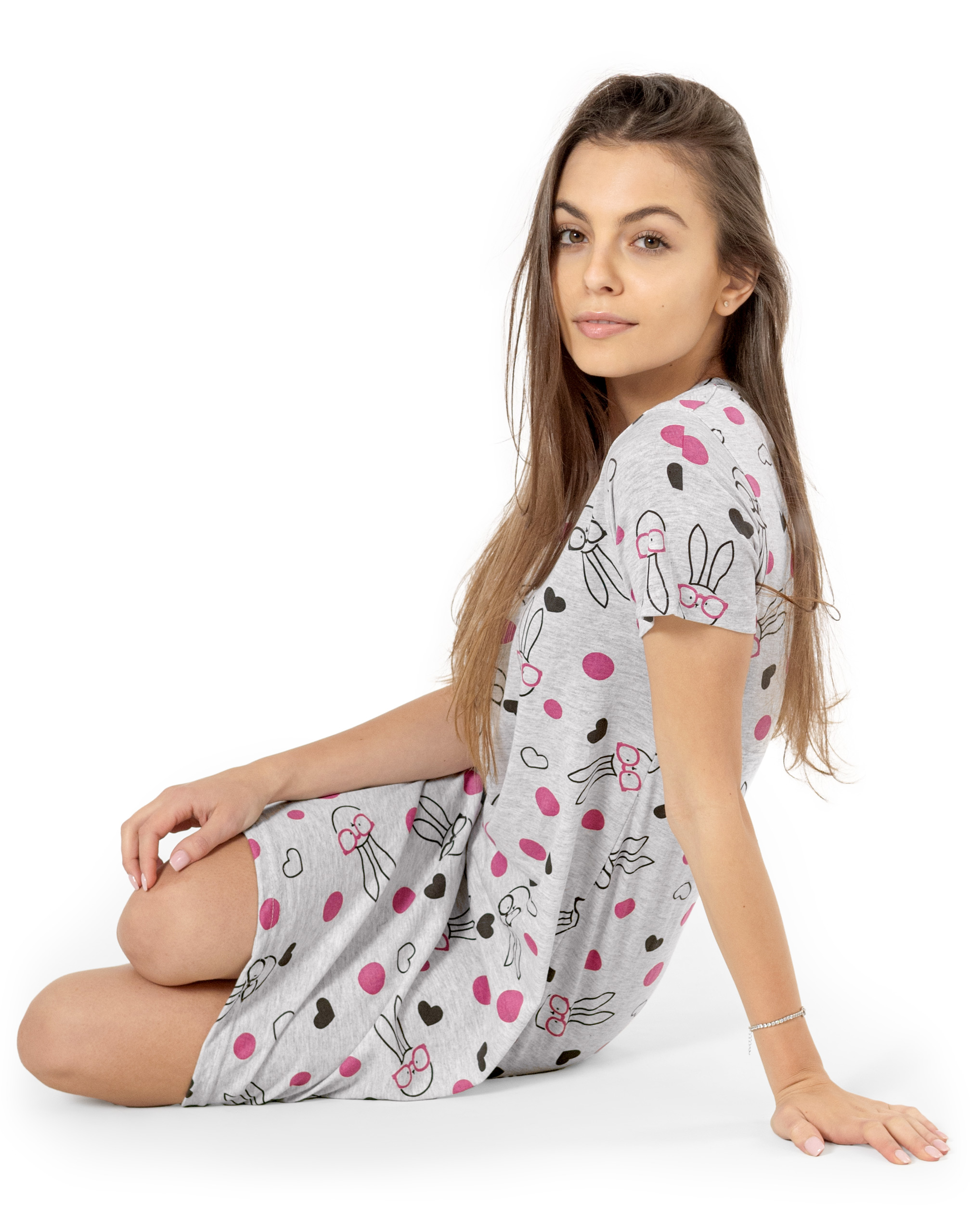 

Koszula Koszulka Nocna Damska Piżamka 5206-3 r XXL