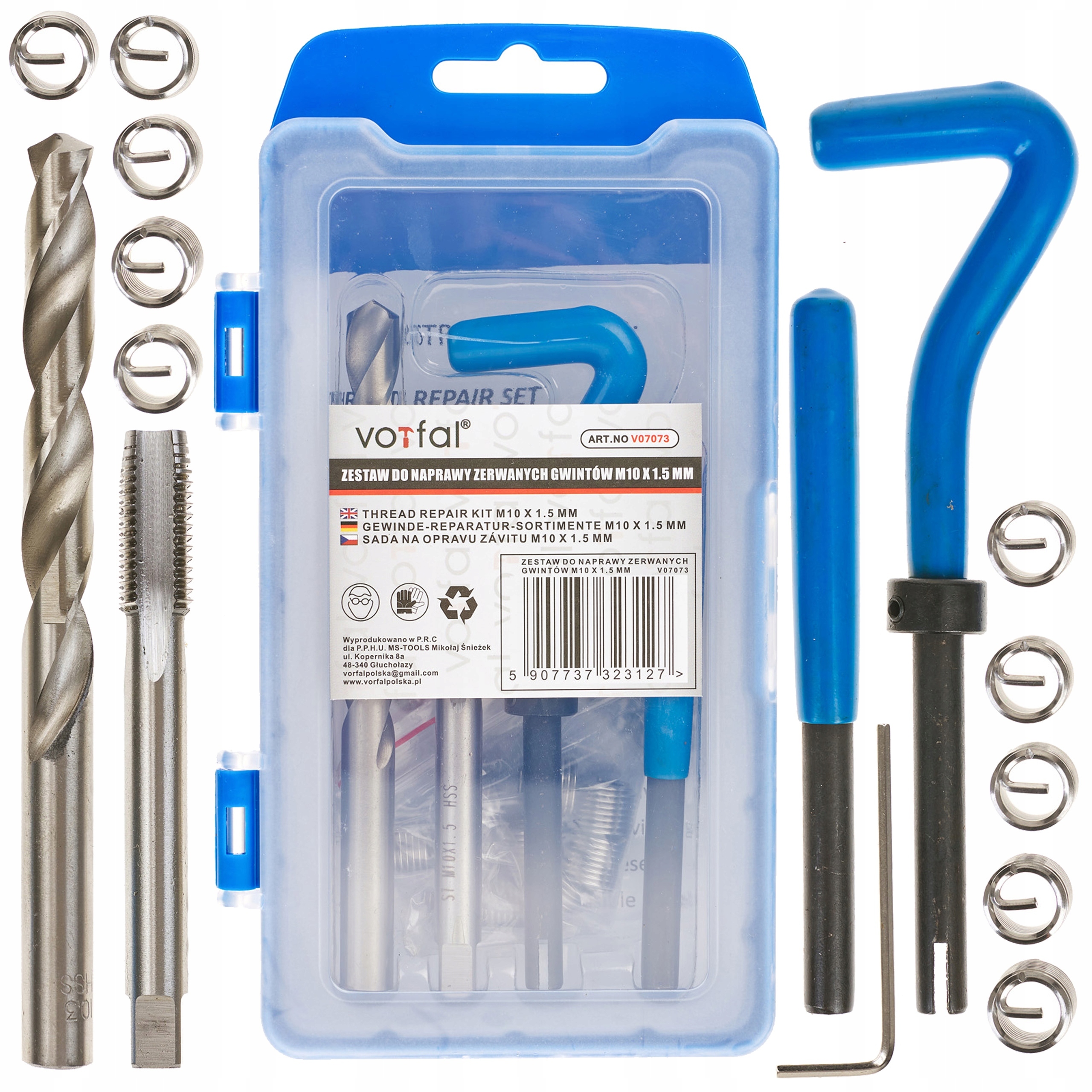 ZESTAW DO NAPRAWY GWINTÓW M10x1,5 HELICOIL