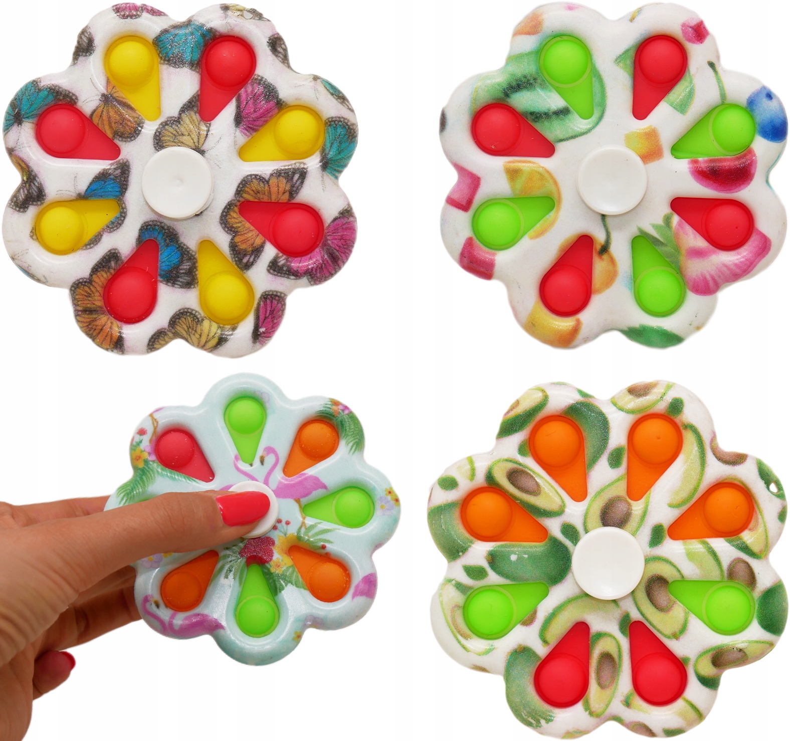 

Pop It Fidget Spinner push bubble 2w1 Sensoryczny