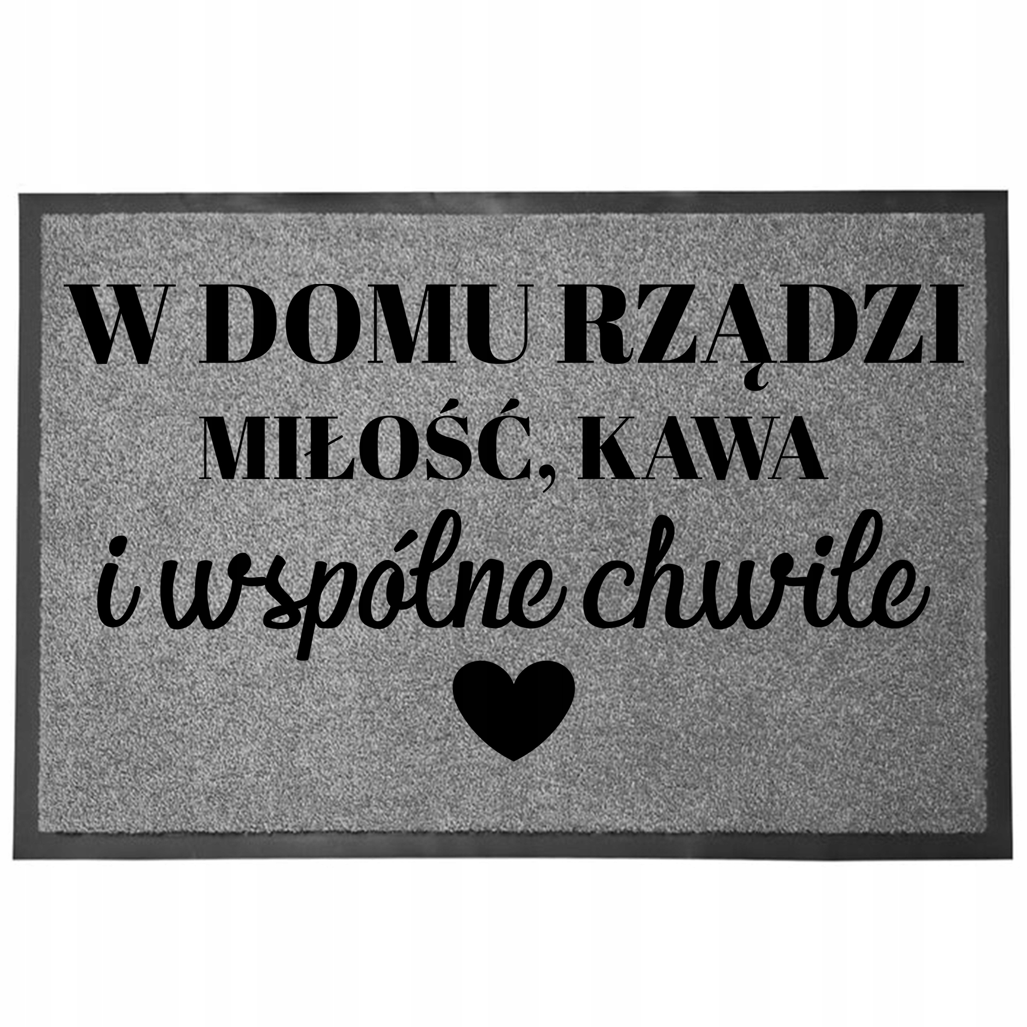 Wycieraczka Wejściowa Szara 60X40CM Zabawny Nadruk Z Humorem Wspólne Chwile