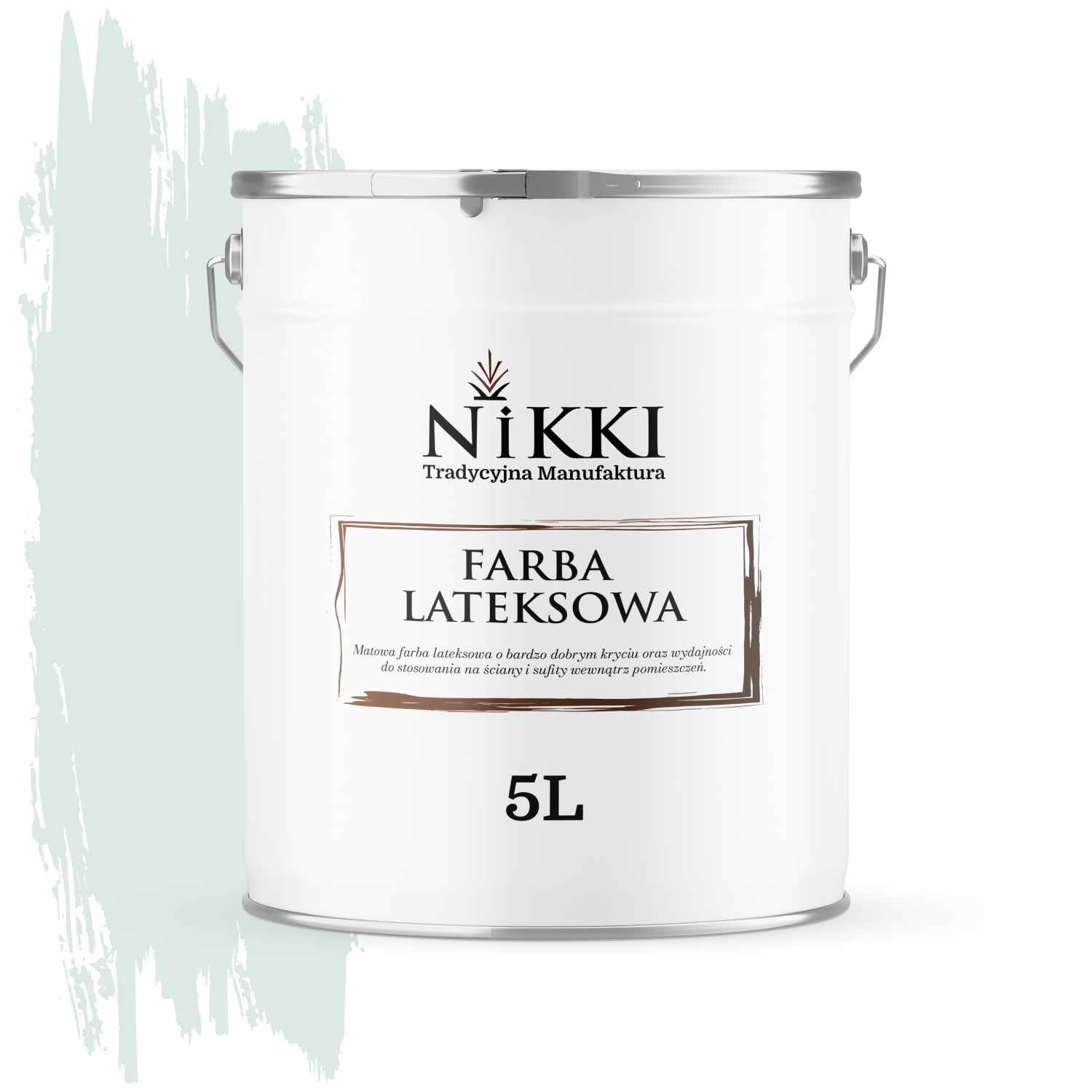 Barva Bílá, Zlomená Do Tyrkysové Barvy H1576 5L, Hluboký Mat