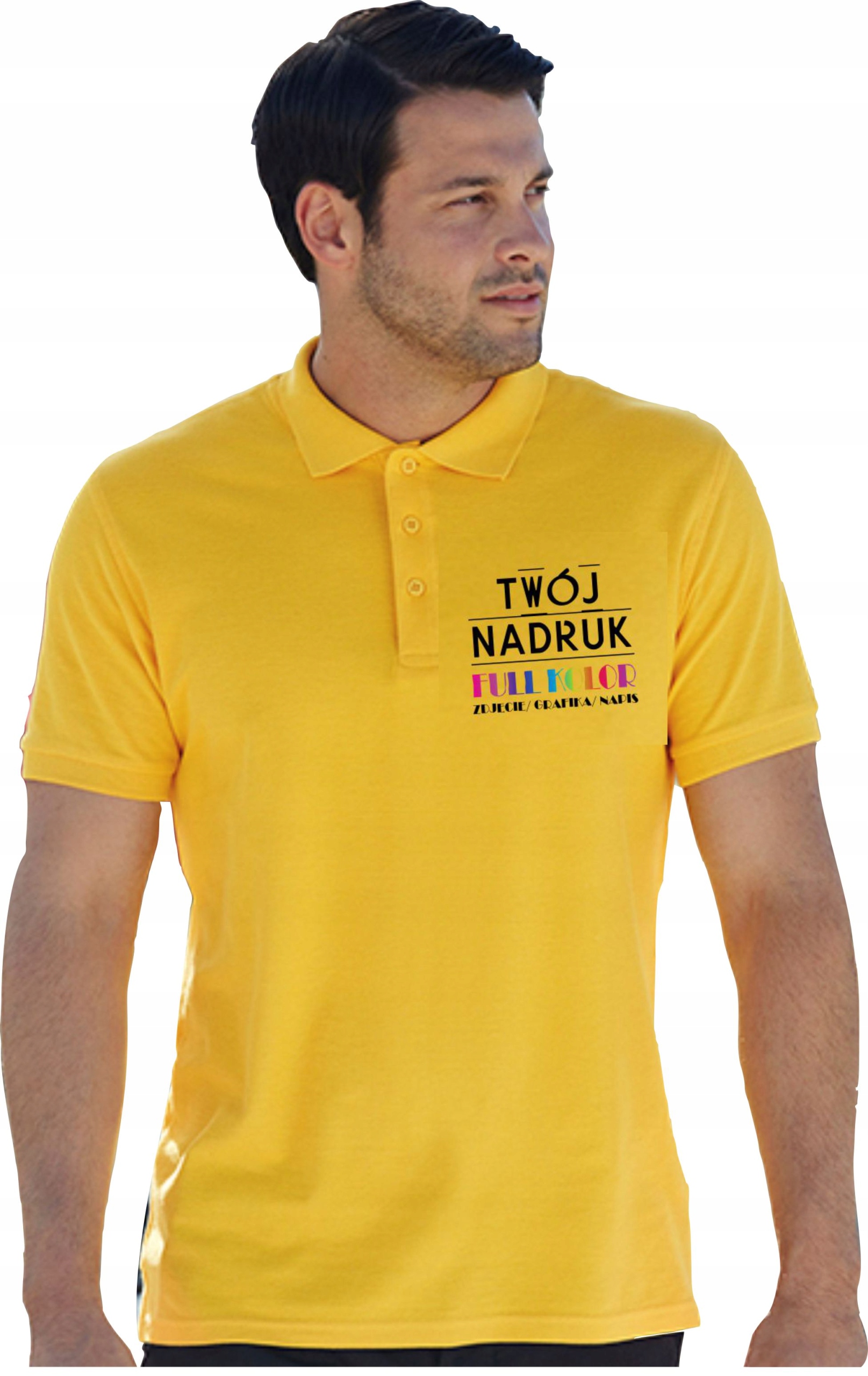 

Koszulka polo Premium z własnym nadrukiem bawełna