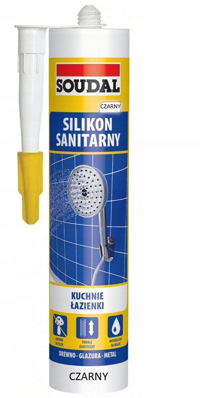 

Soudal Silikon Sanitarny Czarny 280 ml