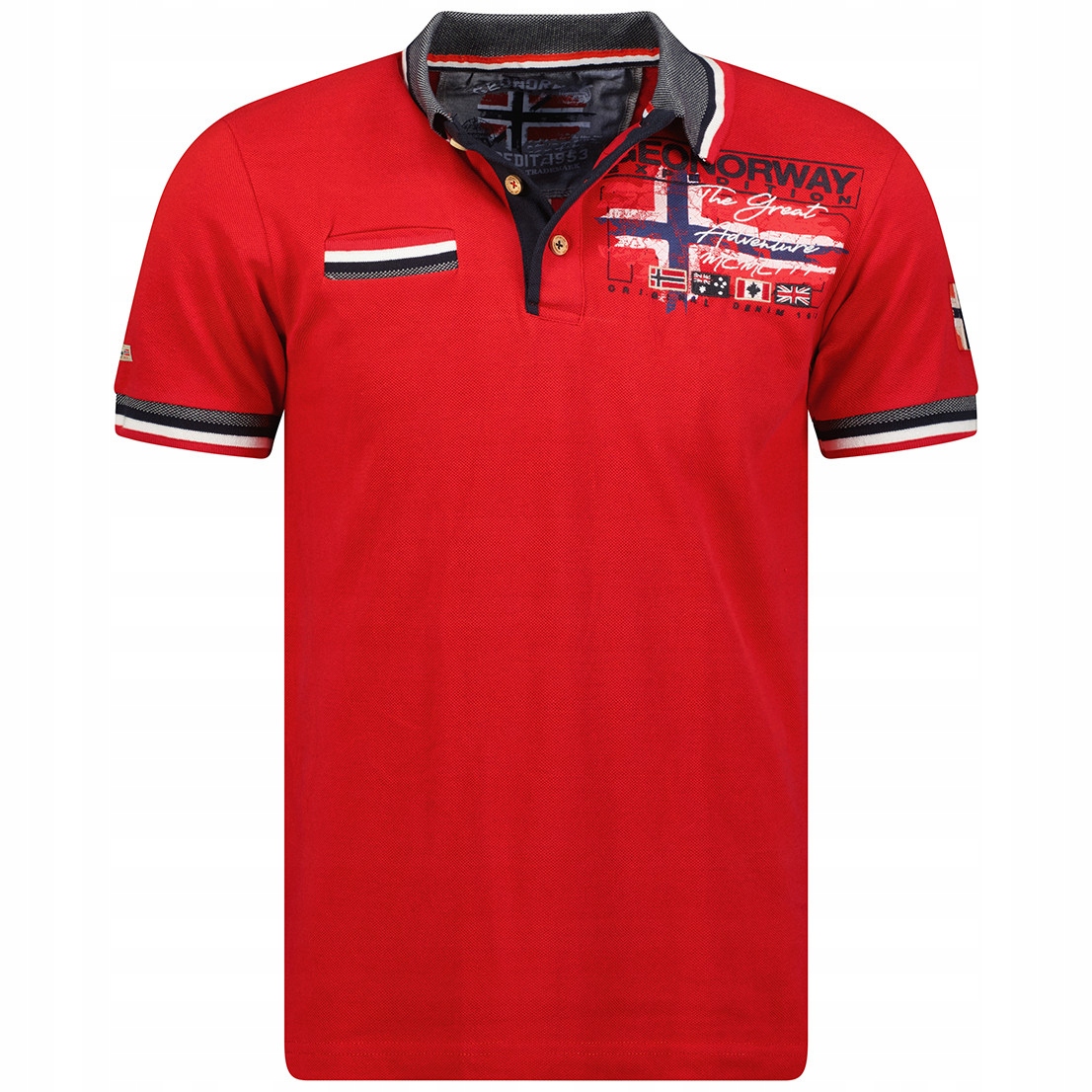 Geographical Norway polokošile pánská Krusty Men M červená