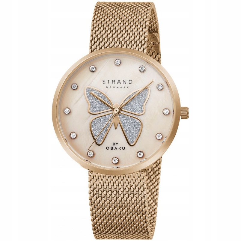 Dámské hodinky Strand S700LXVVMV-DB růžové zlato