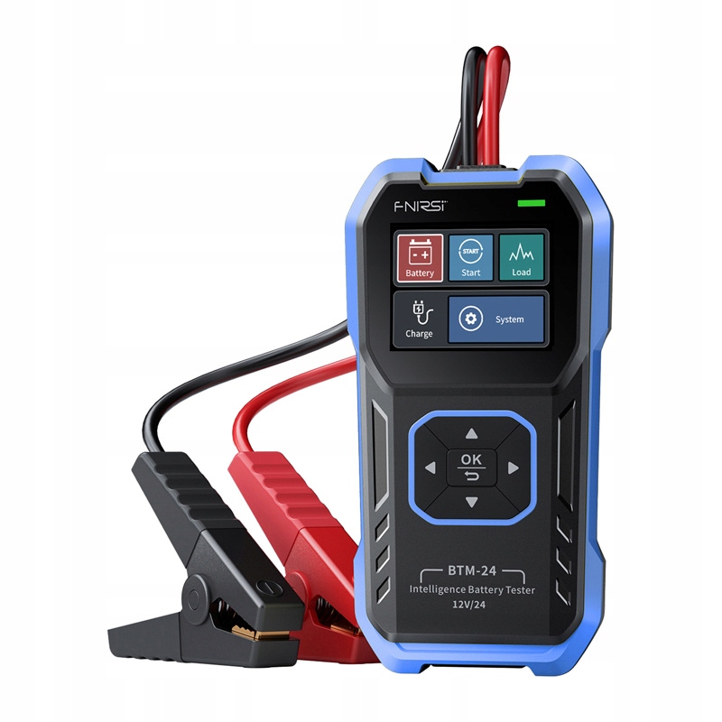 Fnirsi BTM-24 Tester akumulátoru Auto 12V 24V 2000A Cca LCD Soh Soc Pro