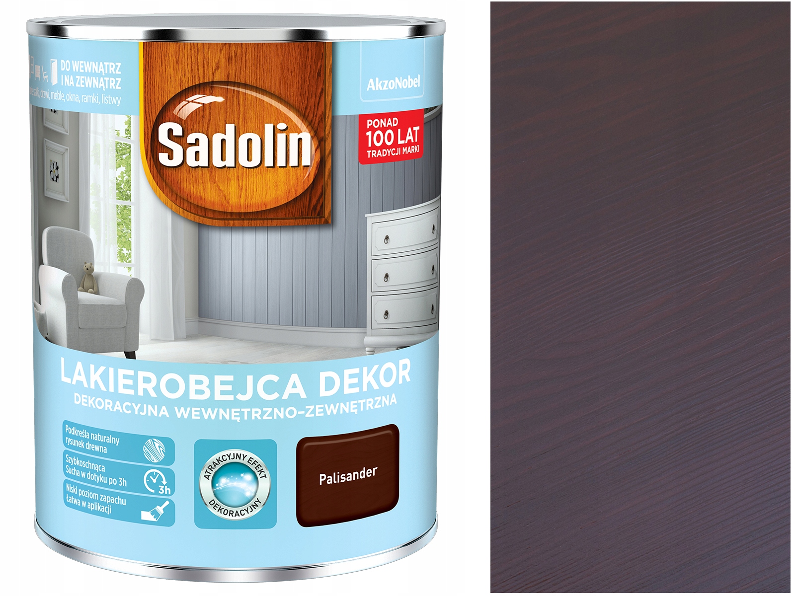

Sadolin Lakierobejca Dekor Palisander 1L