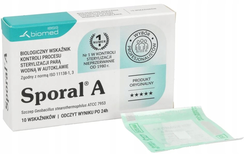 Sporal A Wskaźniki Biologiczne Do Kontroli Sterylizacji Do Autoklawu 10szt