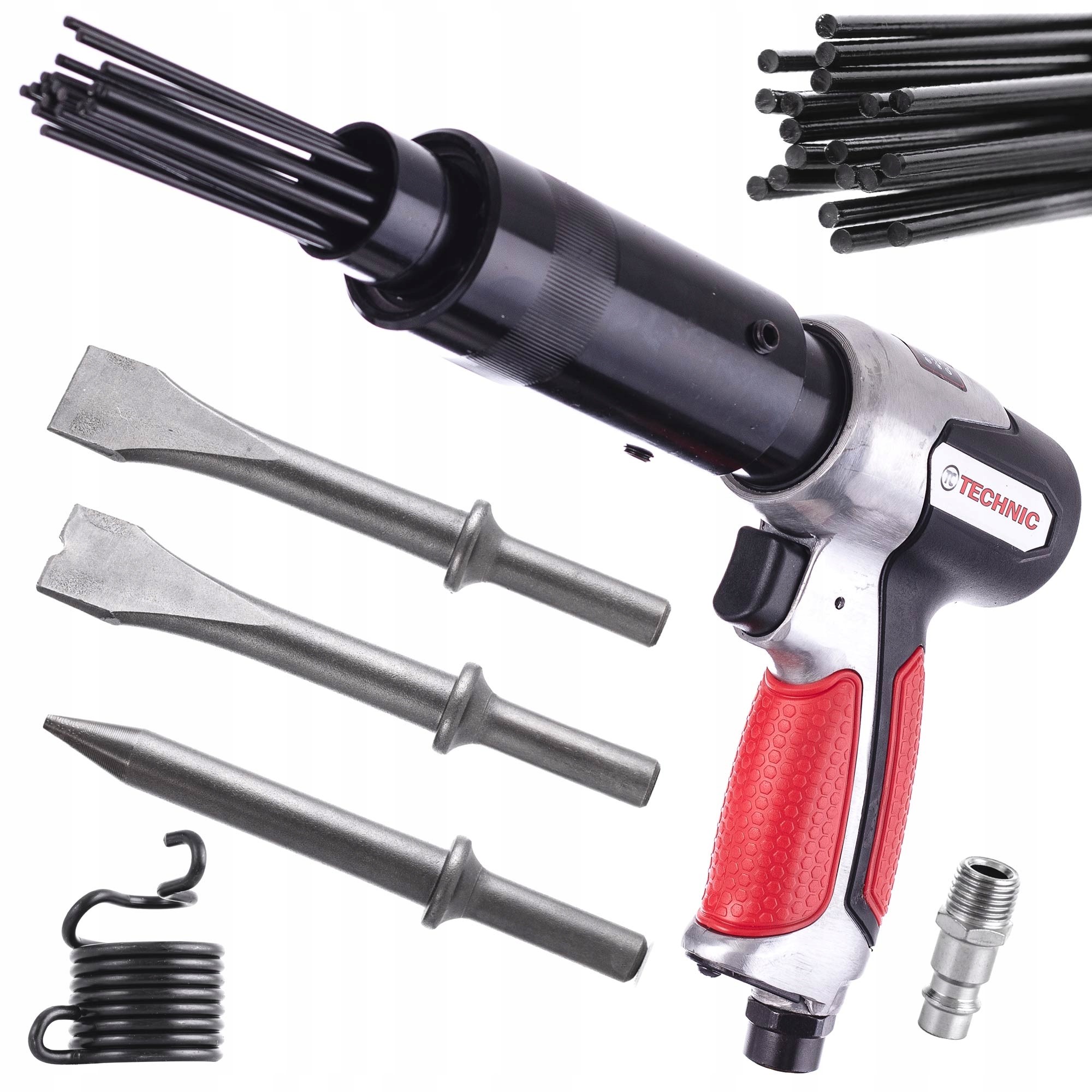 Pneumatické kladivo Kladivo na rez Sada jehel Jehly na rez 2v1 Dláta