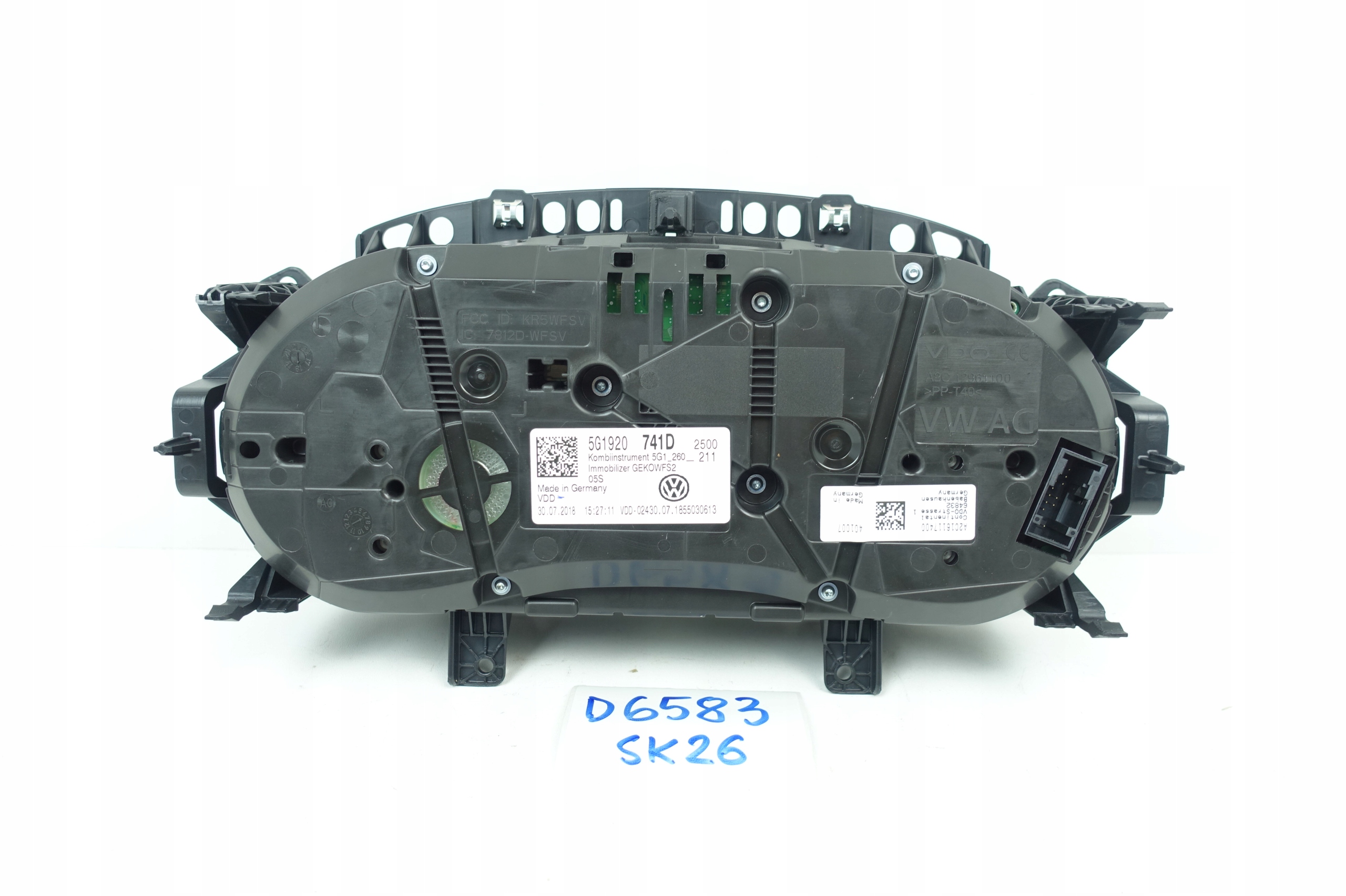 dials dials VW GOLF VII 7 62626KM 5G1920741D