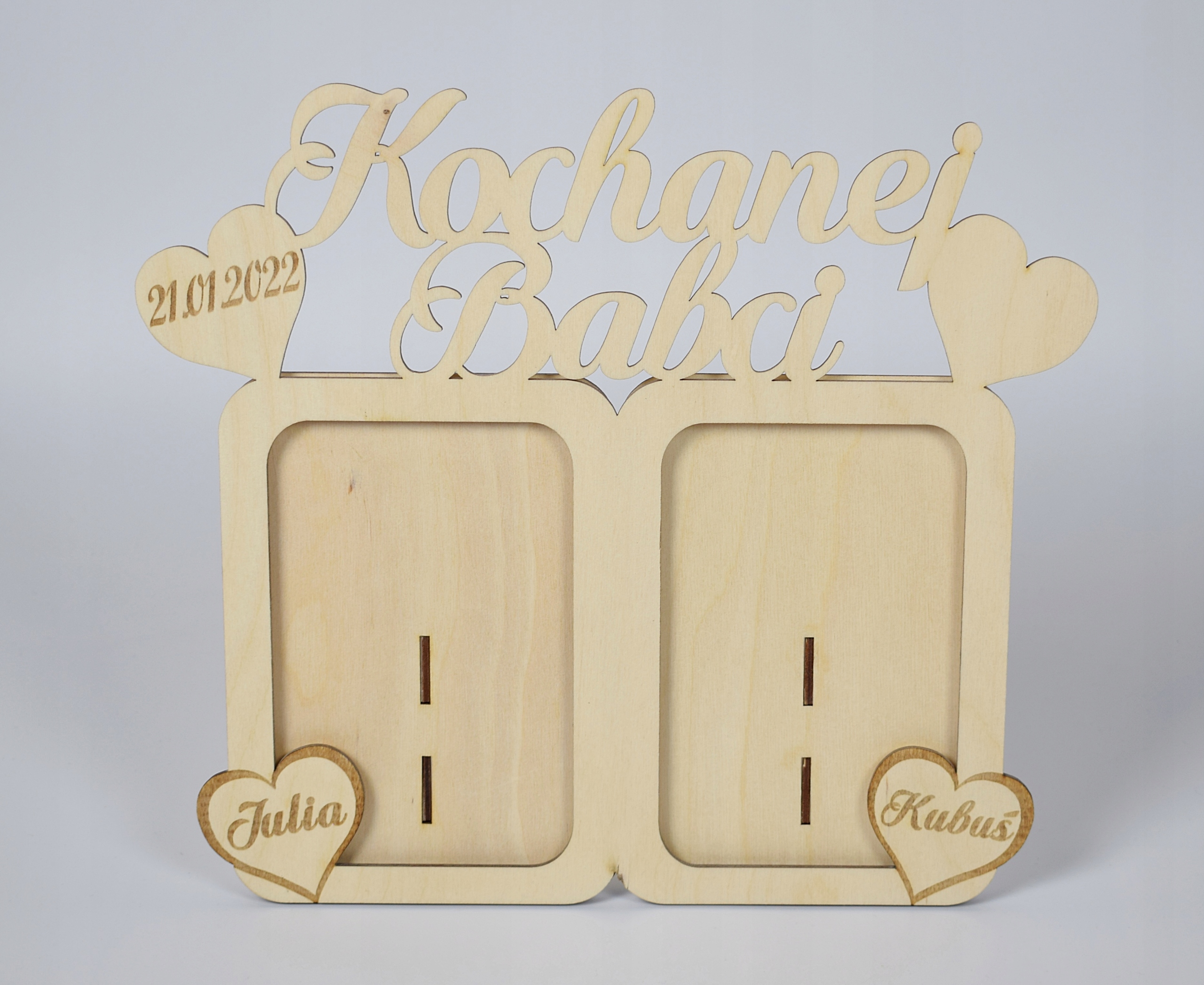 Prezent na Dzień Babci drewniana ramka na zdjęcia Rodzaj ramka na wiele zdjęć