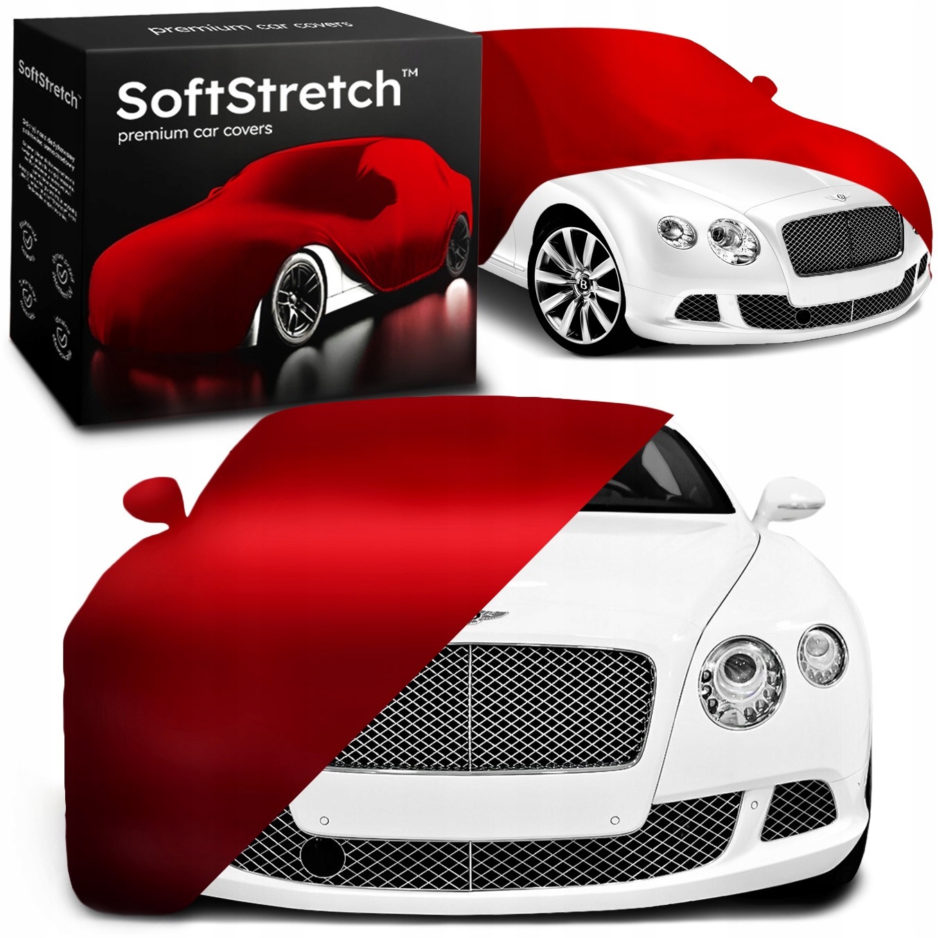 Kryt do auta SoftStretch pro Bentley Continental Gt II červený