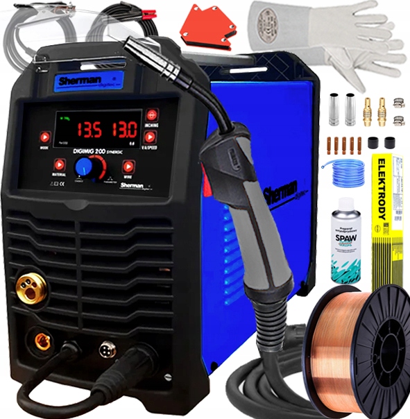 Poloautomatický Svařovací Stroj Sherman 200A Mma Vrd Flux